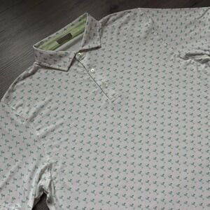 Tasc Performance Golf Shirt Mens XL All Over Print Martini Breathable Modal